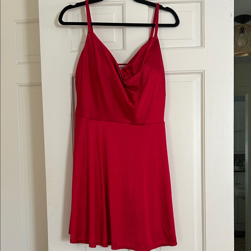 Elegant Red Mini Dress